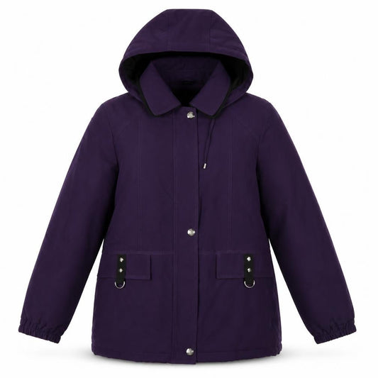 David Barry Women's Purple Parka Jacket Size 14