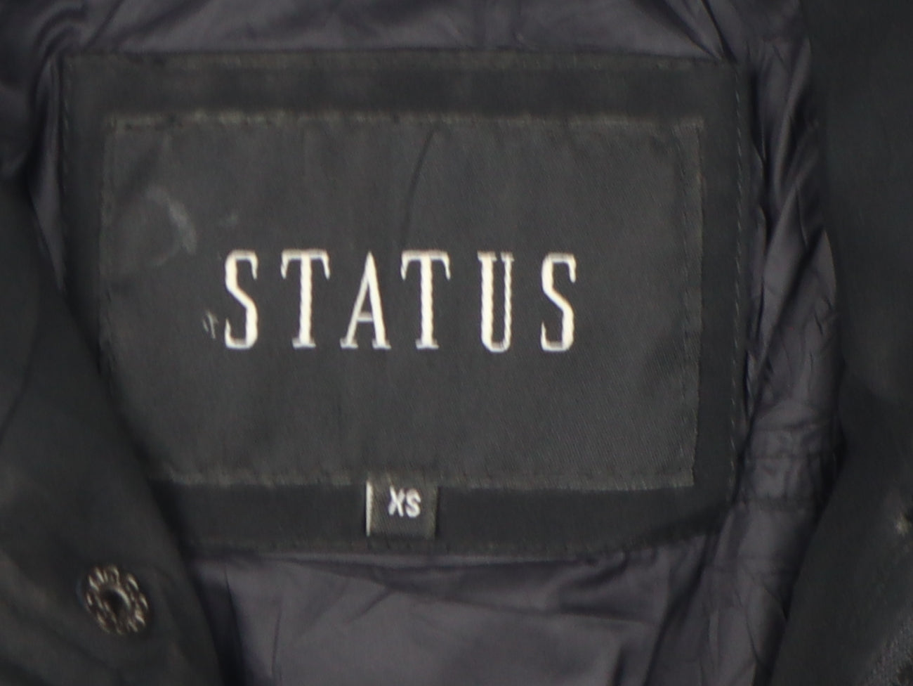 Status Men's Black XS Hooded Puffer Jacket