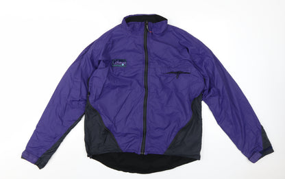 Galange Womens Purple Windbreaker Jacket L