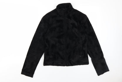 Additional front view of Red Herring Women's Black Jacket, size 10, Full Zip