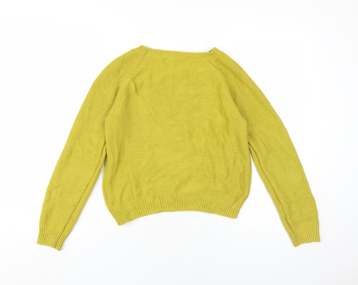 Oasis Women's Green Cable-Knit Jumper S
