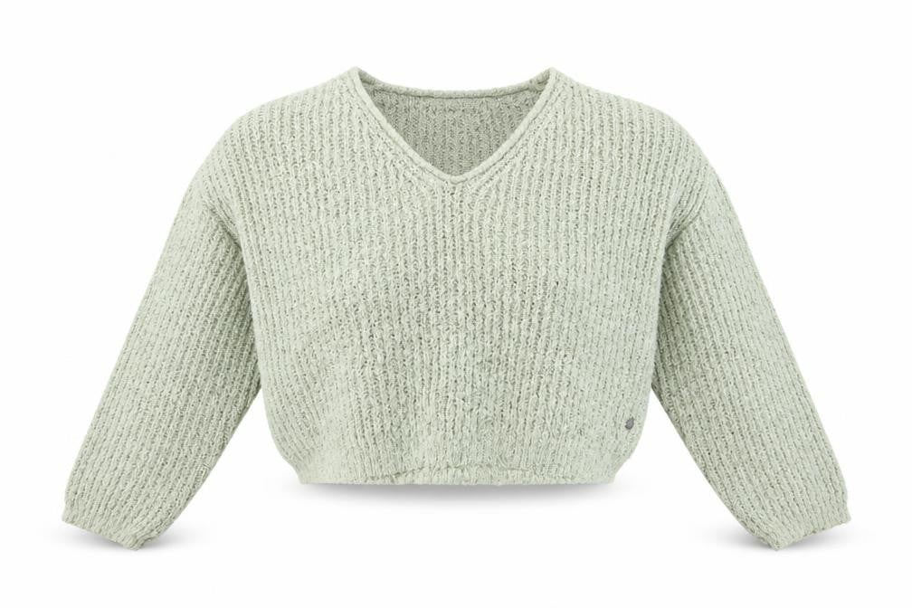 Pacific Republic Women's Green V-Neck Jumper Size M