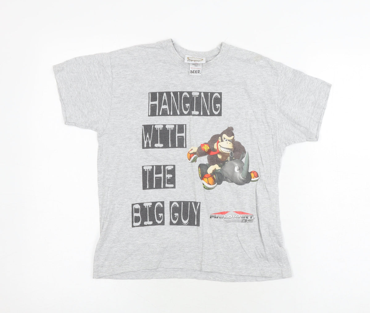 Smith Brooks Boys Grey Donkey Kong T-Shirt 7-8 Years Casual