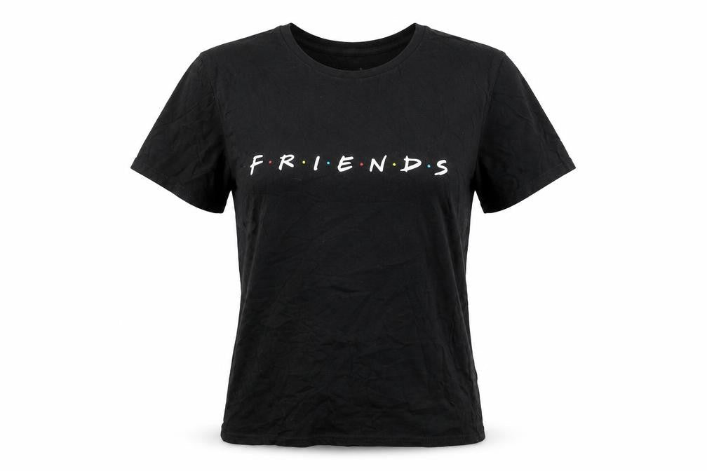 M&Co Women's Black Friends Logo T-Shirt L