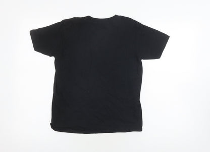 Back view of UFC boys’ black graphic t-shirt 9-10 years casual sports