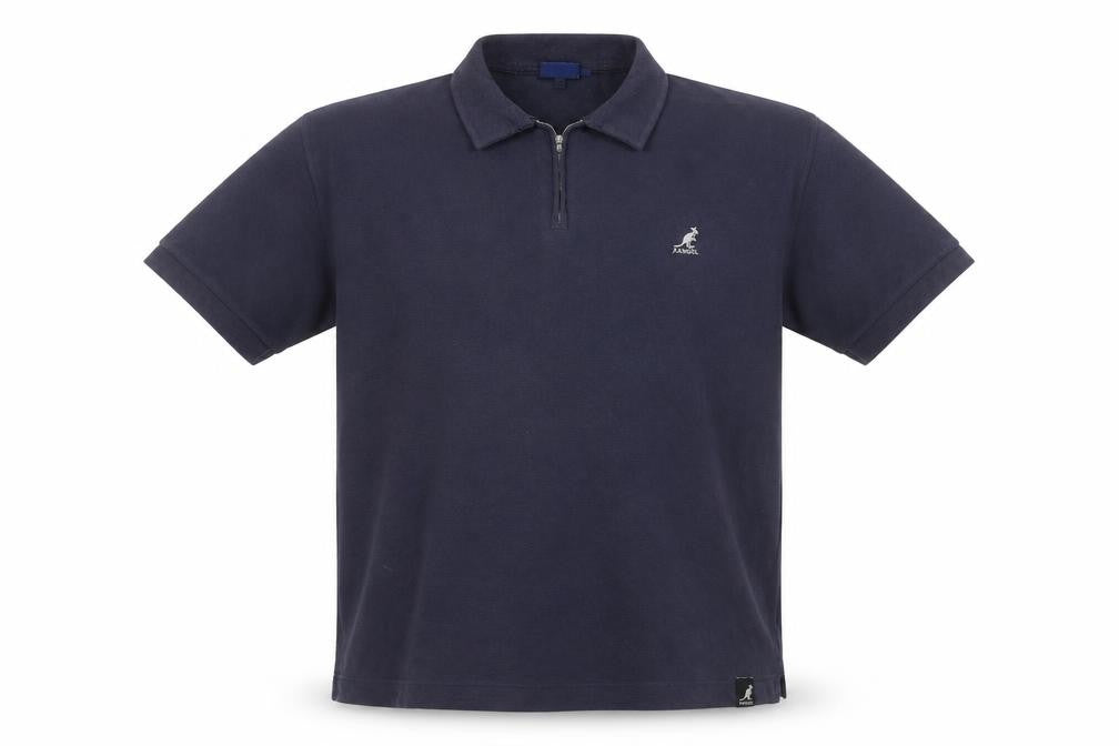 Kangol Men's Blue Medium Polo 1/4 Zip Shirt