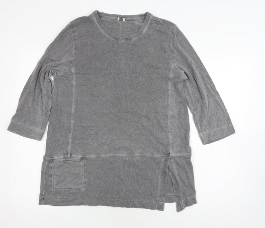Poetry Grey Women's Tunic Blouse Size 14