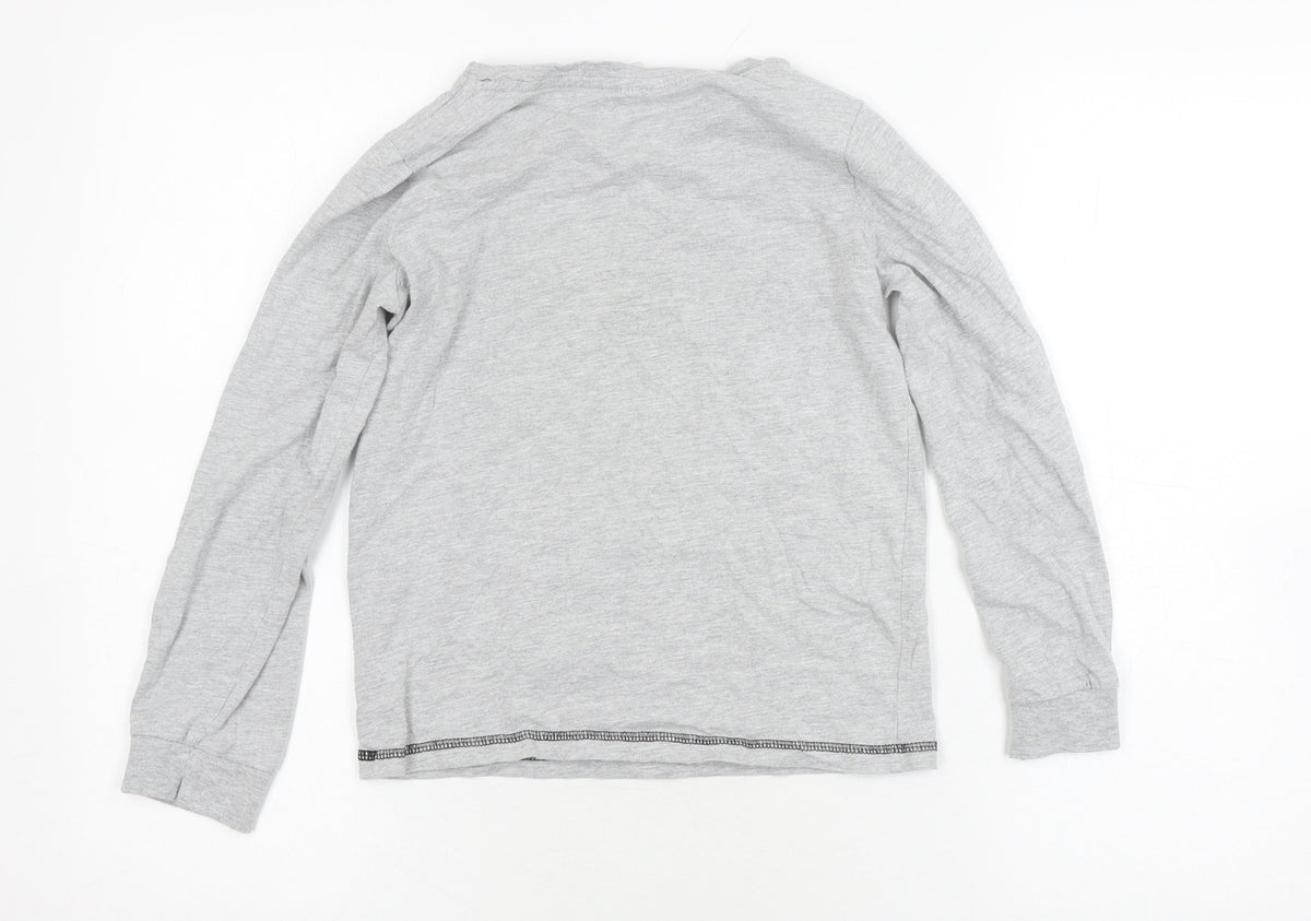 Tu Boys Grey Pikachu Long Sleeve T-Shirt 10-11 Years
