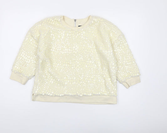 French Connection Ivory Pullover Sweatshirt Women's UK 6