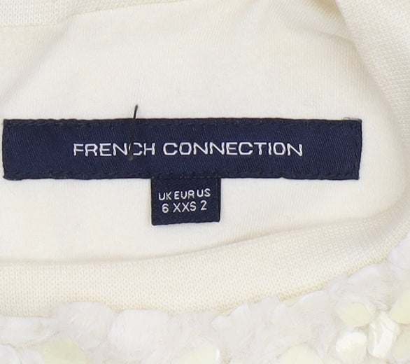 French Connection Ivory Pullover Sweatshirt Women's UK 6
