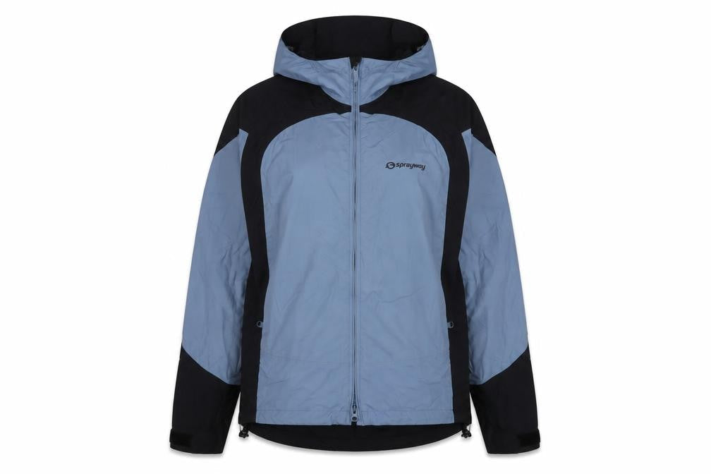 Sprayway Women's Blue & Black Size 14 Hooded Windbreaker Jacket