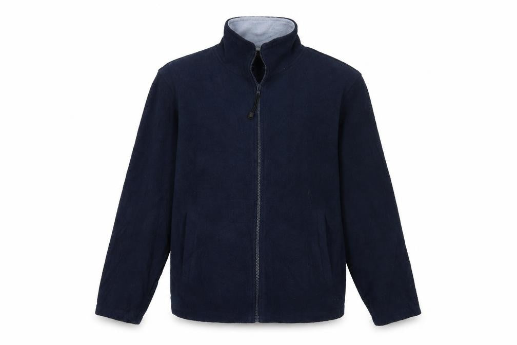 Main-Stream Men's Blue Fleece Full Zip Jacket S