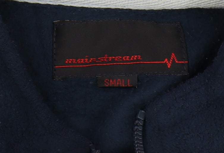 Main-Stream Men's Blue Fleece Full Zip Jacket S