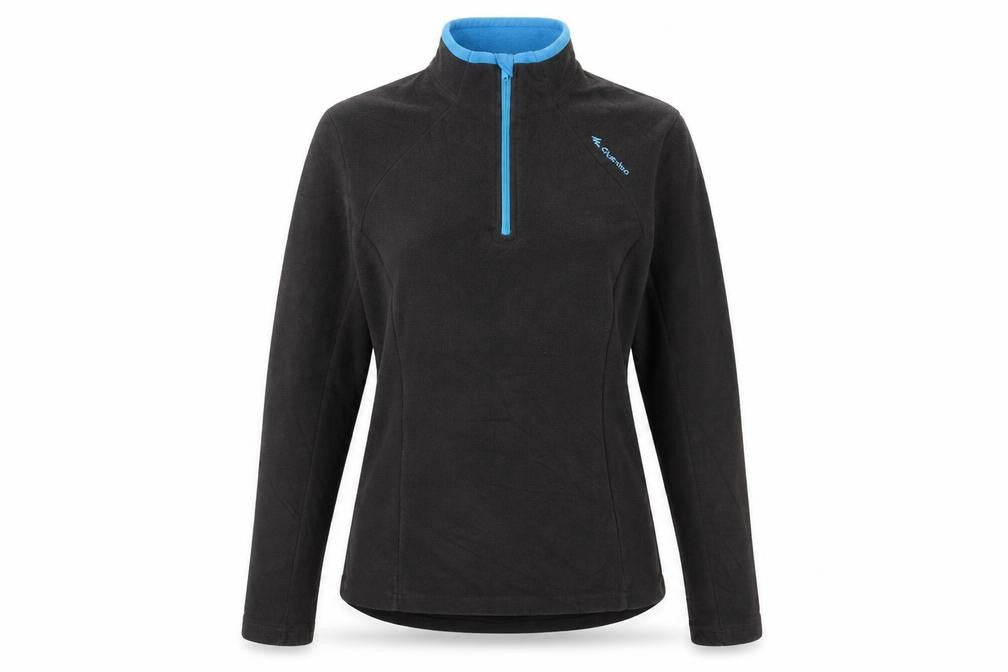 Decathlon Unisex Black Pullover Fleece Sweatshirt Size 10
