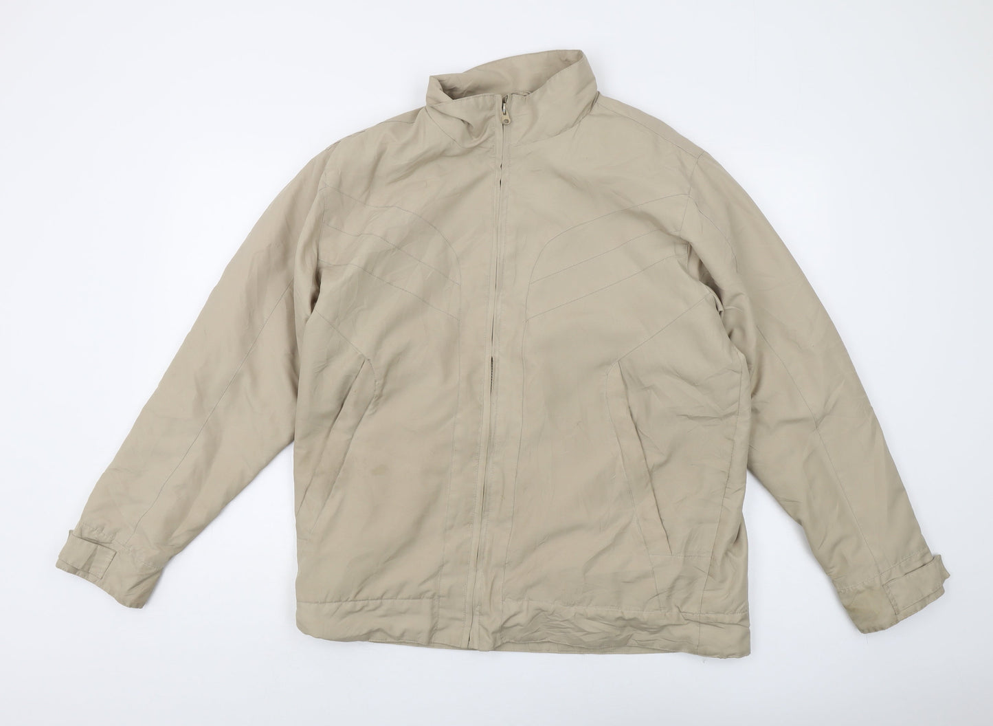 Sly Fox Men's Beige Windbreaker Jacket Medium