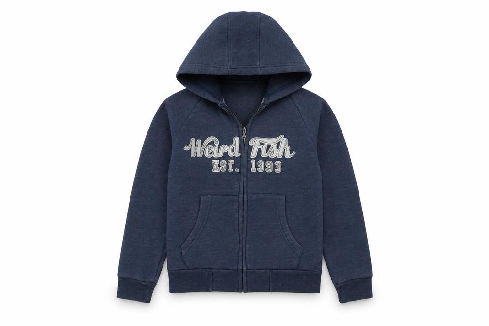 Weird Fish Boys Blue Full Zip Hoodie 11-12 Years