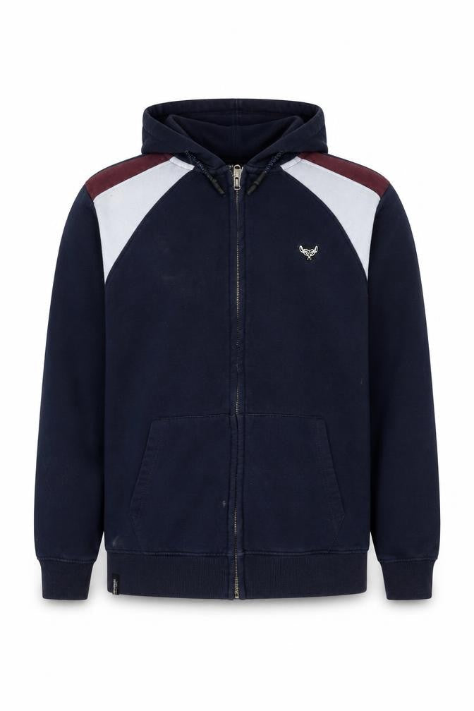 Threadbare Men's Blue Full Zip Hoodie M