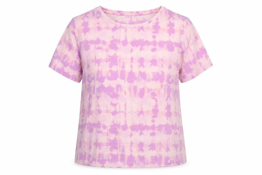 Marks & Spencer Women's Pink Tie-Dye T-Shirt - Size 8