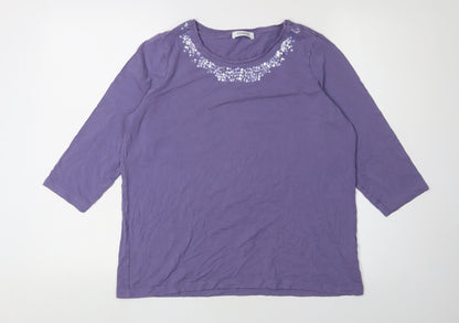 Marks & Spencer Purple Women's Sequin Top