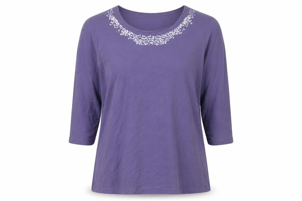 Marks & Spencer Purple Women's Sequin Top