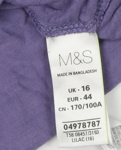 Marks & Spencer Purple Women's Sequin Top