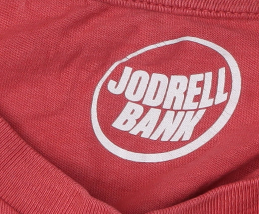 Jodrell Bank Unisex Red Basic T-Shirt UK 10