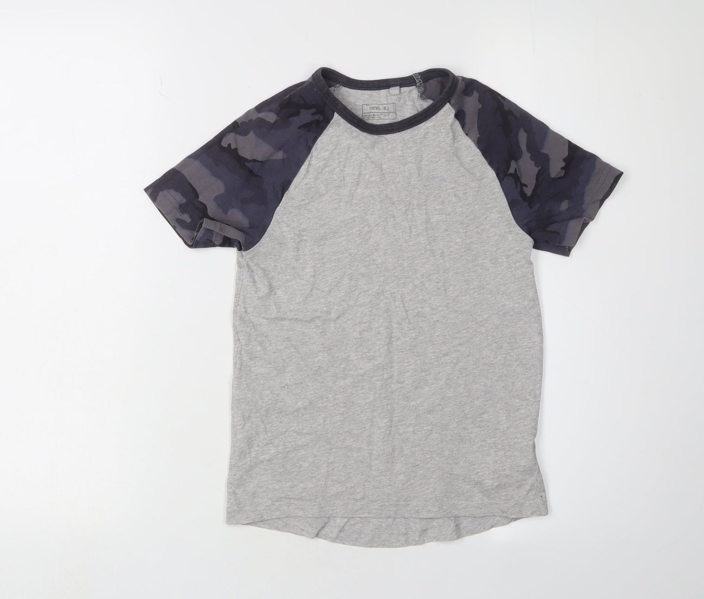 Next Boys Grey Camouflage T-Shirt, Age 7, Casual Style