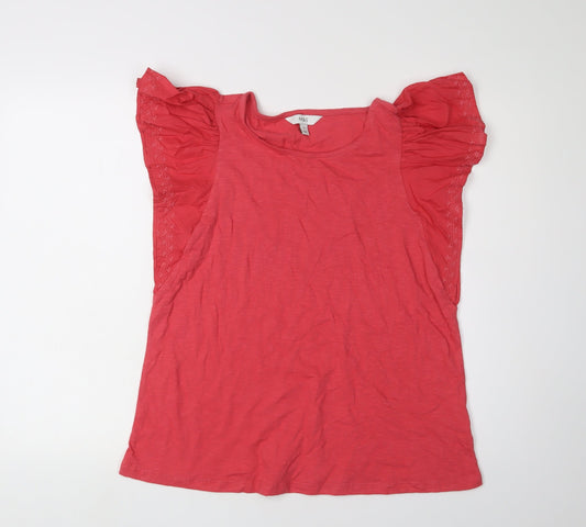 Marks and Spencer Red Flutter Sleeve Women's T-Shirt Size 10