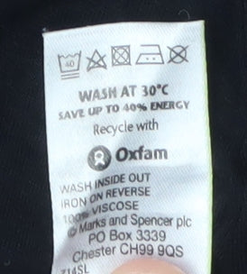 Marks and Spencer Women's Black Tank Top Size 10