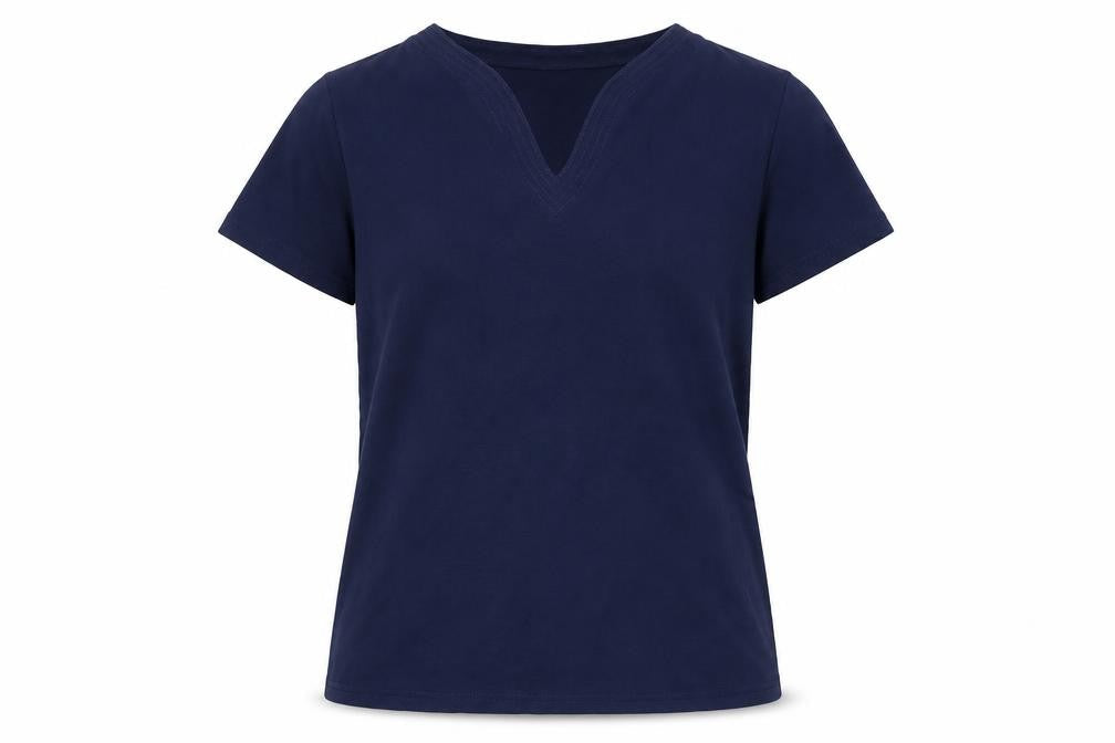 Isle Women's Blue T-Shirt, Medium, Basic Style