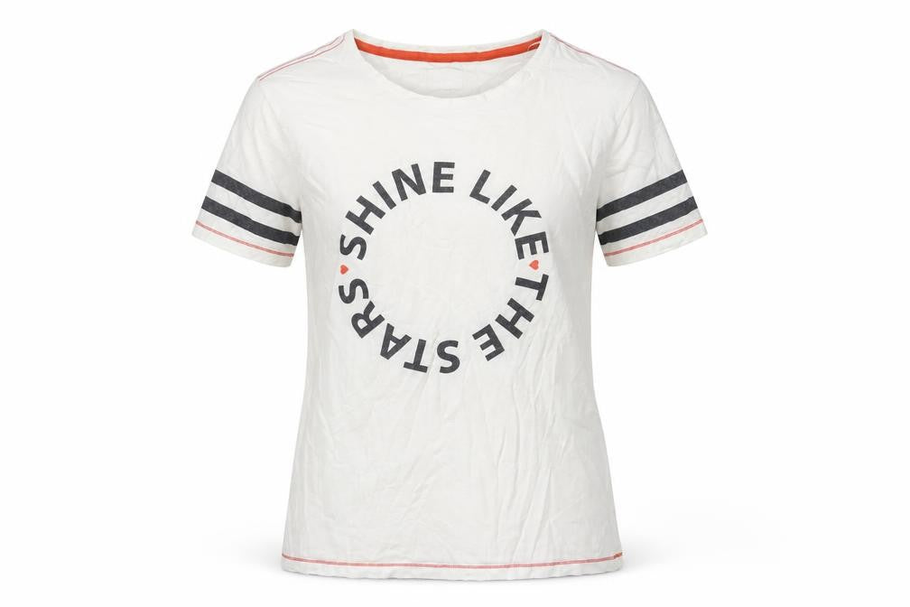 Next Women's White Inspirational Ringer T-Shirt Size 12