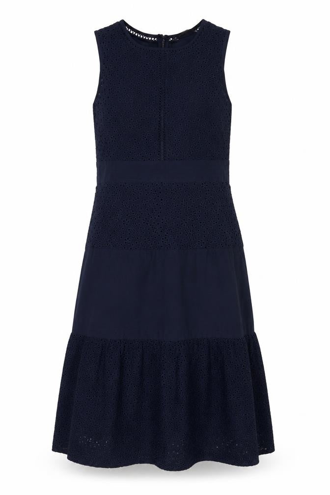 Marks & Spencer Women Blue Fit & Flare Dress Size 6