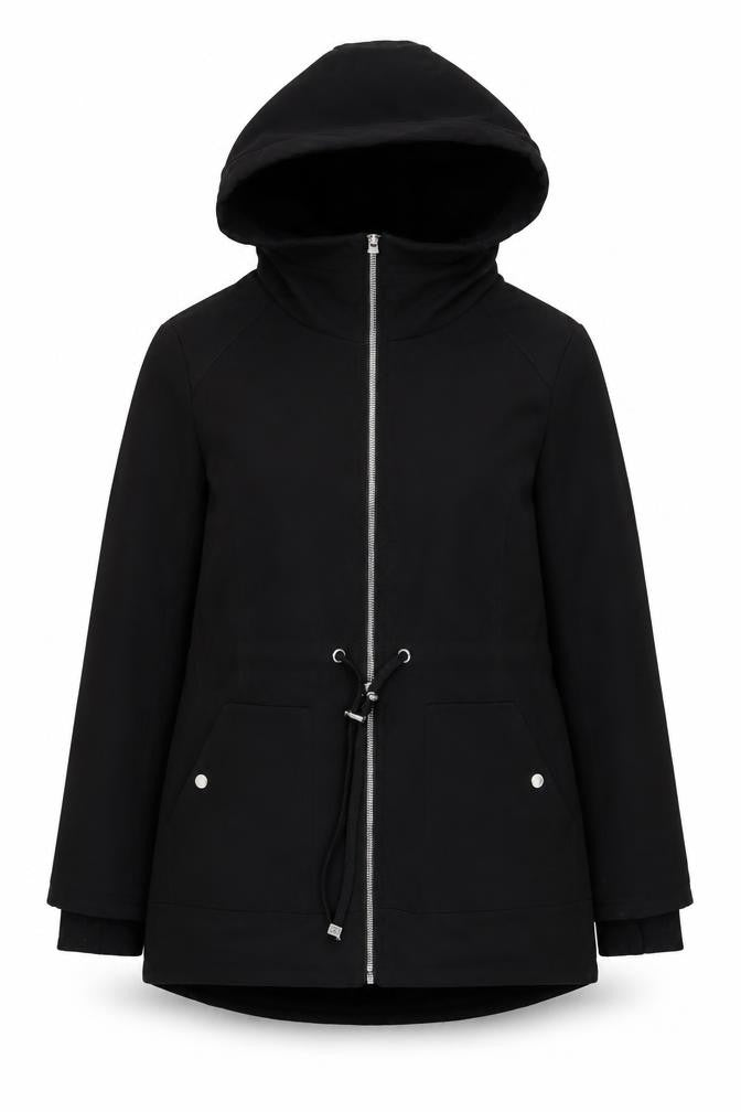 Jessica Simpson Women's Black Hooded Jacket M