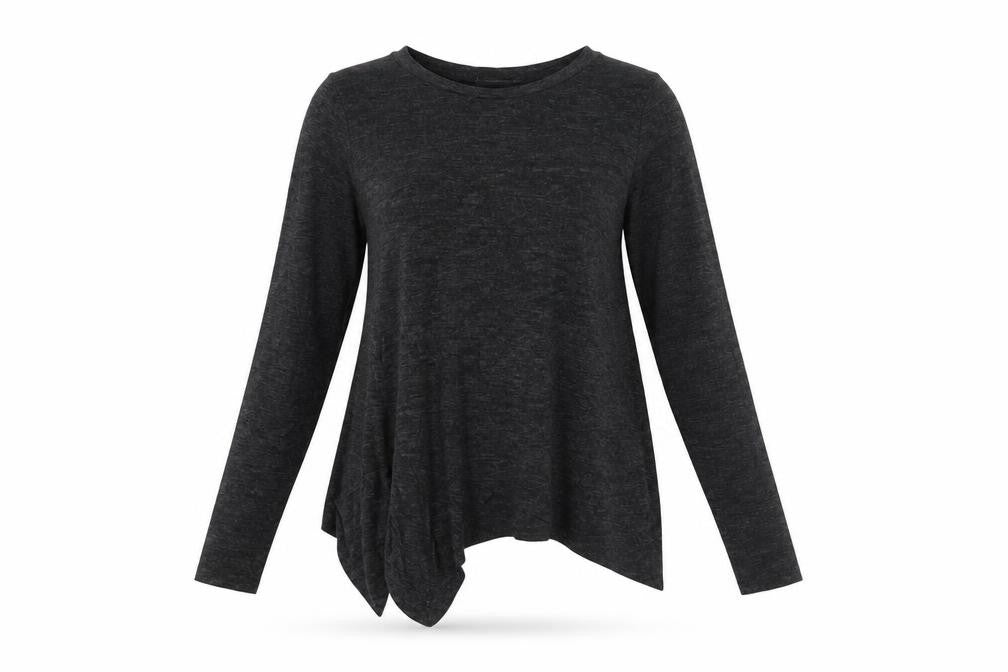 Zara Women's Black Long Sleeve T-Shirt - Size L