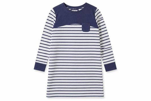 Marks & Spencer Women's Blue Striped T-Shirt Dress Size 12