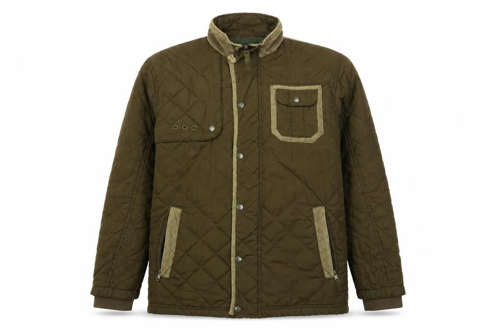 Nicholas Deakins Men's Green Quilted Jacket, Medium