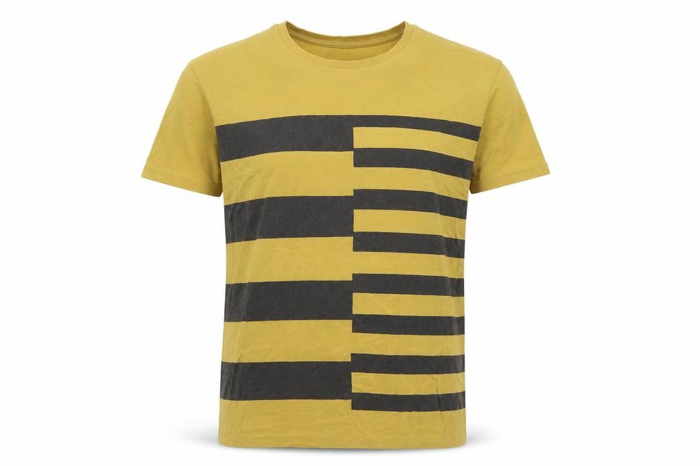 Jasper Conran Men's Beige Striped T-Shirt, Large