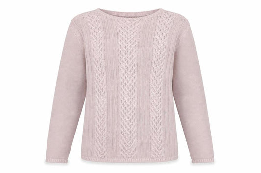 Gap Women's Pink Cable-Knit Jumper L Pullover