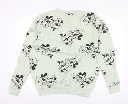 Preloved Disney Unisex Ivory L Cartoon Graphic Pullover Sweatshirt - Back
