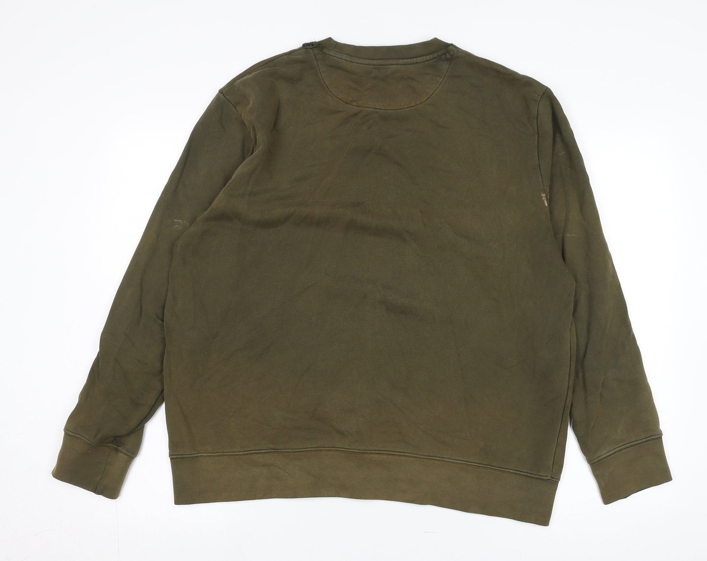 Racing Green Men's Green Pullover Sweatshirt Large