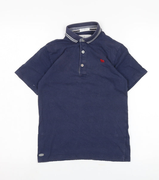 Jasper Conran Boys Blue Polo Shirt Size 6Y - Classic Logo Design