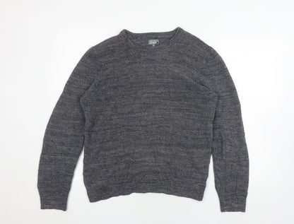 Additional front view of Linea Women's Grey Crew Neck Cotton jumper M