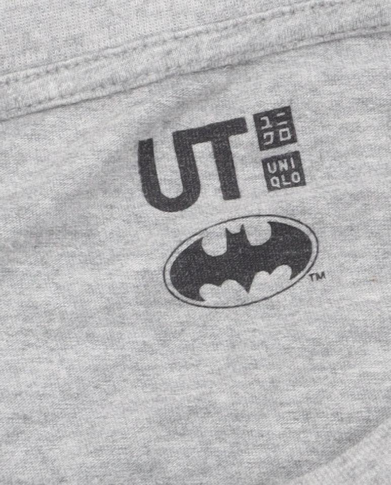 Uniqlo Girls' Grey Batgirl Graphic T-Shirt, Jersey Style 14 Years