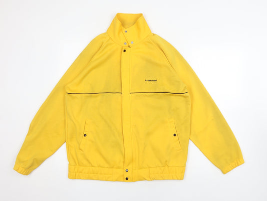 Trakman Men's Yellow Windbreaker Jacket M