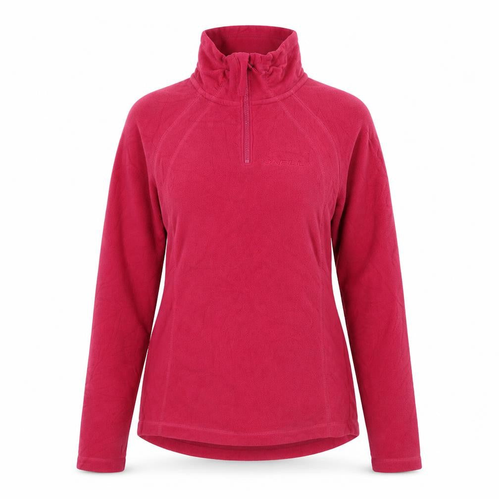 O'Neill Women Pink Henley Fleece Sweatshirt, Size 8