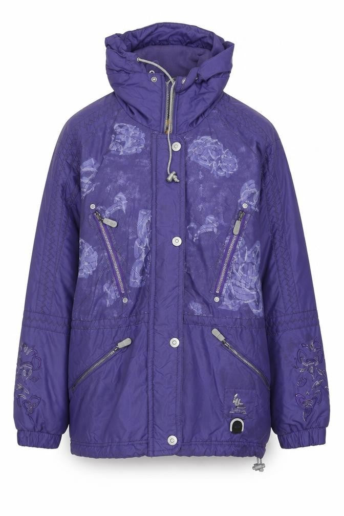 Luhta Women's Purple Parka Jacket Size 14 Winter Casual
