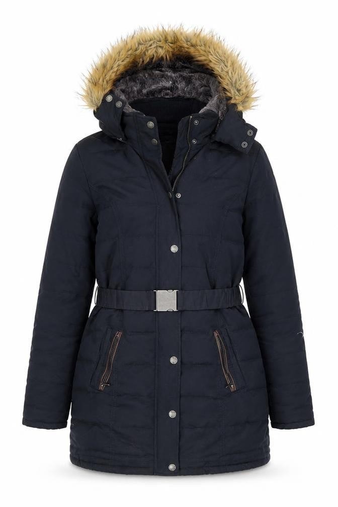 FatFace Women's Black Puffer Jacket Size 8 Winter Coat