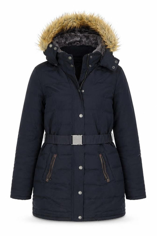 FatFace Women's Black Puffer Jacket Size 8 Winter Coat