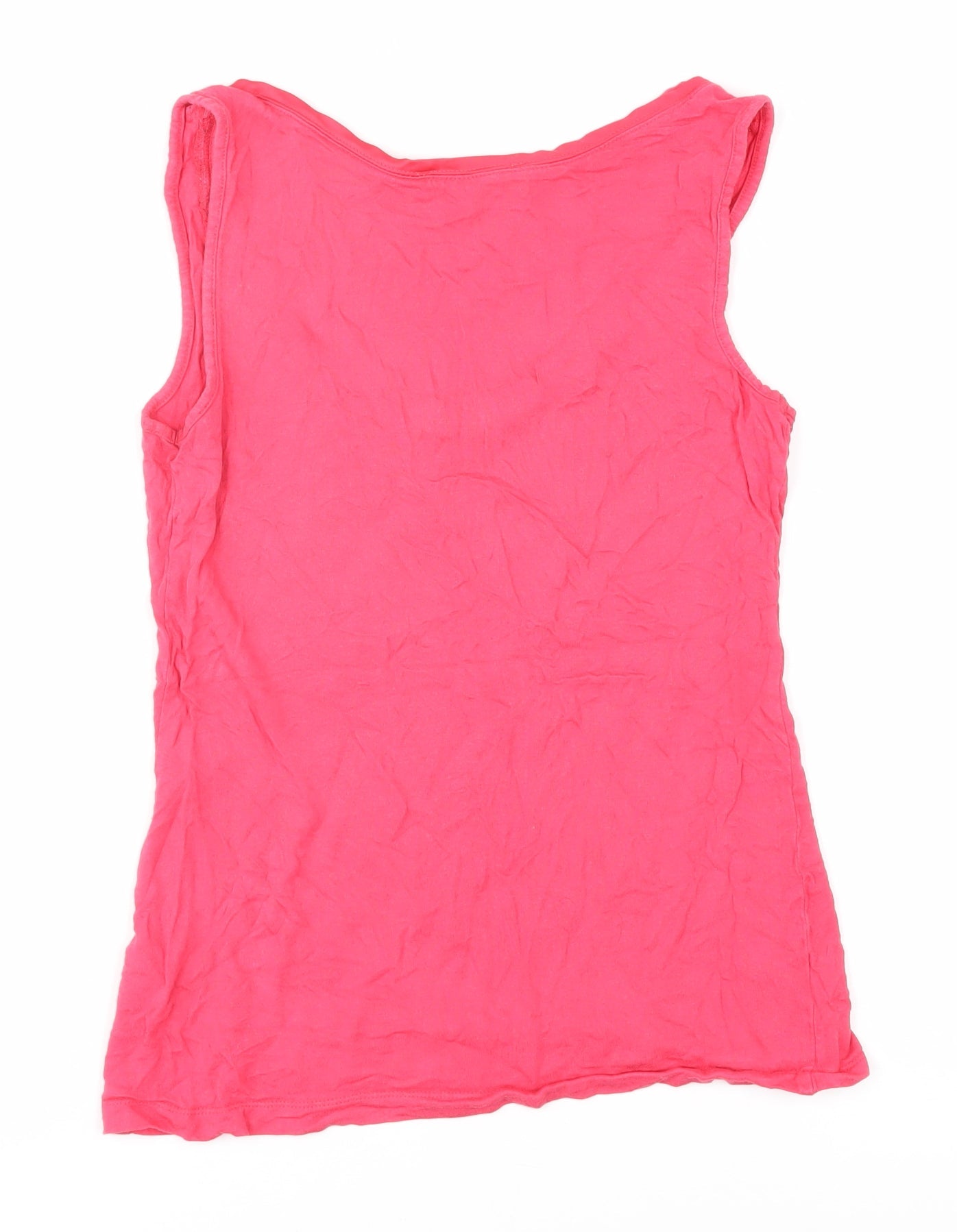 Oasis Pink XS Women's Basic Scoop Neck Tank