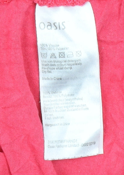 Oasis Pink XS Women's Basic Scoop Neck Tank